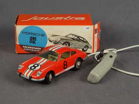 Joustra - Porche 912 rallye, couleur rouge, jouet 
