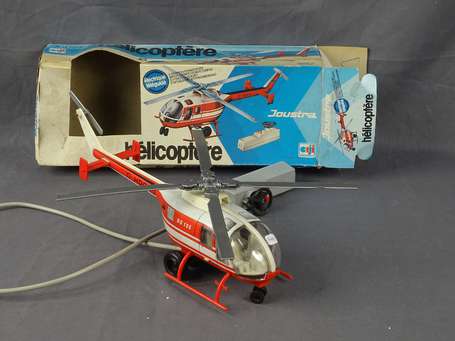 Joustra - Hélicoptère BO 105, blanc/rouge, jouet 