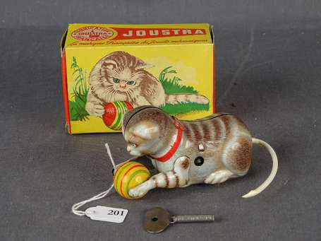 Joustra - Chat avec balle, ref 1021, tres bel état