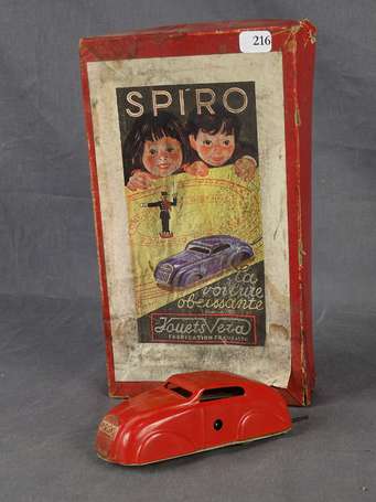 Spiro - voiture mécanique 10 cm dans sa boite (en 