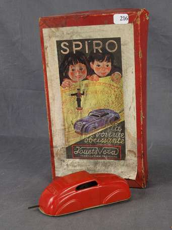 Spiro - voiture mécanique 10 cm dans sa boite (en 