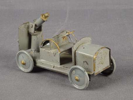 CBG - Auto canon en fer blanc , bel état d'usage ,