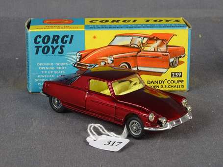 Corgi - Citroen DS Dandy, couleur rouge bordeaux 