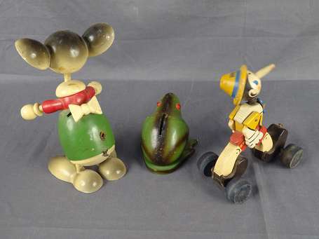 Jouets en bois  : Pinochio (accident au nœud pap) 