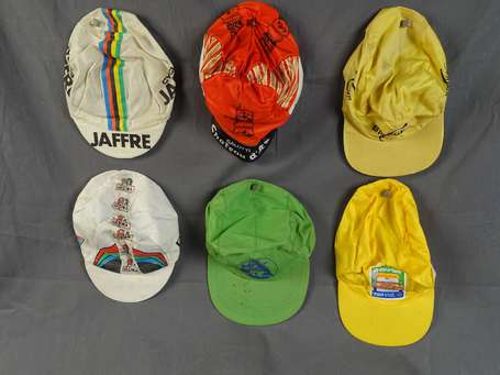 6 Casquettes dont cycles Jaffre