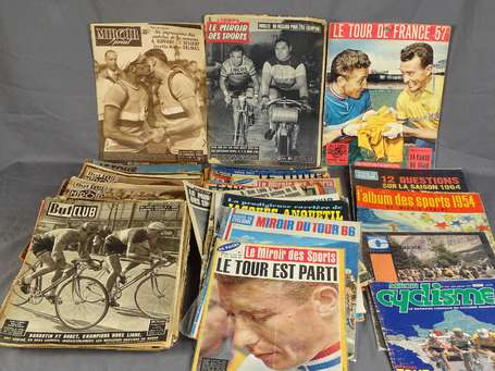 Lot de revues miroirs sur le cyclisme dont peu 