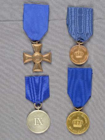 Mil - Allemagne - 4 Médailles d'ancienneté  
