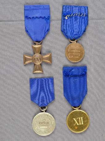 Mil - Allemagne - 4 Médailles d'ancienneté  