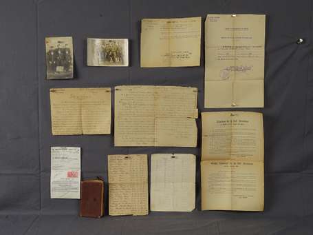 14/18 - Documents d'un soldat au 235eme régiment 