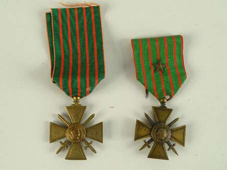 2 Croix de guerre - 14/16 et 14/18 