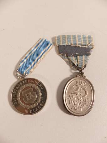 Bavière - 2 médailles - ancienneté 9 ans militaire