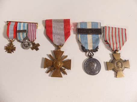 Mil - Ensemble de médailles d'un soldat colonial -