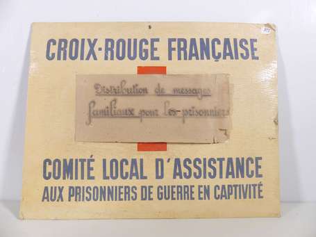 2GM - France - Croix rouge - Panneau cartonné du 