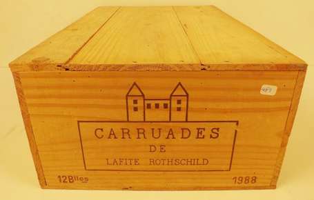 12 Bts Carruades de Lafite Rotschild 1988 Pauillac