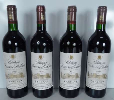 4 Bts Château Prieuré Lichine 1990  2 EA, 3 Bts 