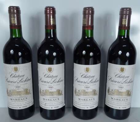 4 Bts Château Prieuré Lichine 1990  2 EA, 3 Bts 