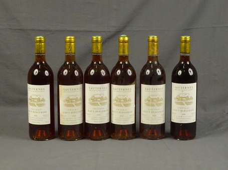 6 Bts Château Haut-Bergeron, Sauternes 1990