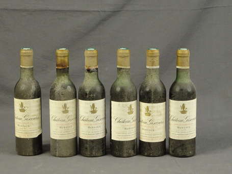 6 Bts  Château Giscours, Margaux 1970 ES, niveau 