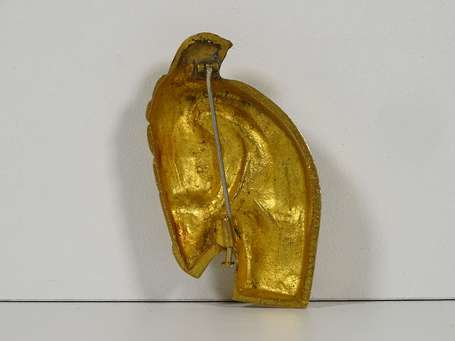 VAUTRIN Line (1913-1997) - Broche en bronze doré à