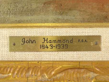 HAMMOND John (1843-1939) - Bateaux au petit matin.