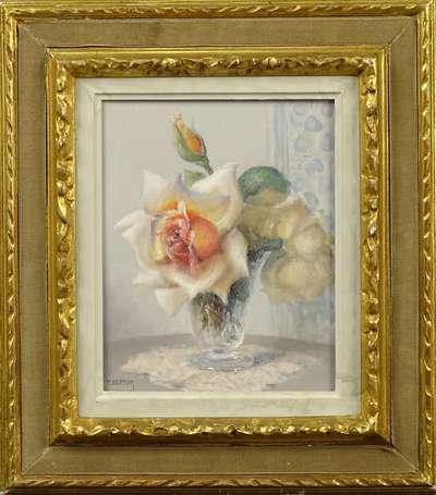 SESTON Paul (1905-1985) - Bouquet de roses 