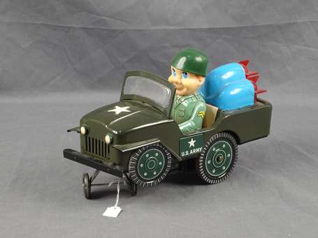 TM Japan - Jeep américaine , jouet à piles non 