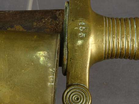 Glaive d'infanterie modèle 1831, numéroté 104, 