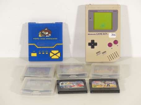 NINTENDO - Game boy DMG-01 année 1989 avec six 