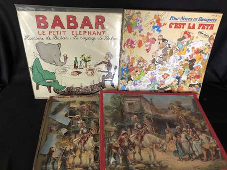 Divers - 1 Disque vinyle BABAR + 1 Coffret Disque 