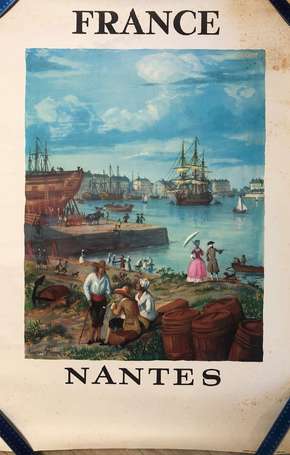 « France - Nantes » - Affiche illustrée par 