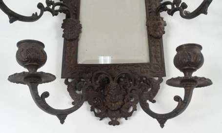 Paire d'appliques de style Louis XIV en bronze 