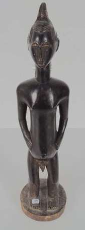 Grande et ancienne statuette votive masculine en 