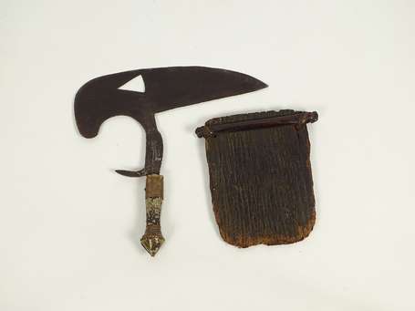 Grand et ancien couteau de guerrier 'Musélé' à la 