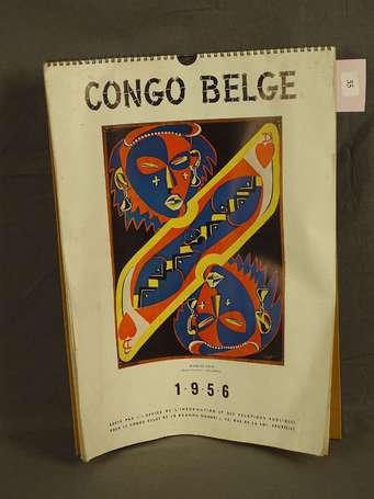 Très beau et complet calendrier du Congo Belge de 