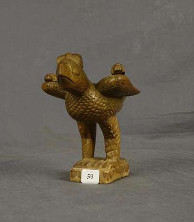 Ancien et important haut de sceptre royal 