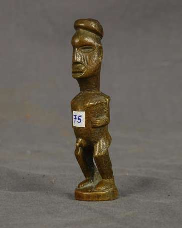 Ancienne figurine masculine en bronze représentant