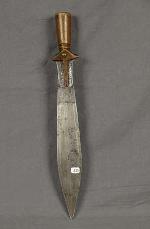 Ancien petit sabre de guerrier en bois métal à la 