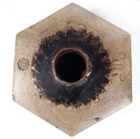 Trois fourneaux de pipe à opium en terre cuite 