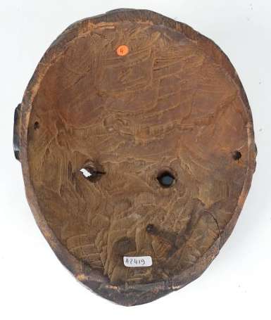 Charmant et ancien petit masque de danse en bois 