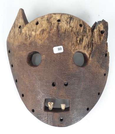 Ancien masque de danse en bois dur 'Makua' au 