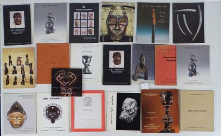 Vingt catalogues d'Art Tribal années 1970 à 2000 