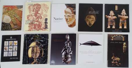 Treize catalogues de ventes d'Art Tribal France 