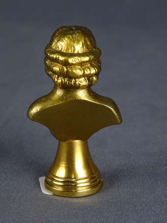 Sceau à cacheter en bronze doré à l'effigie d'un 