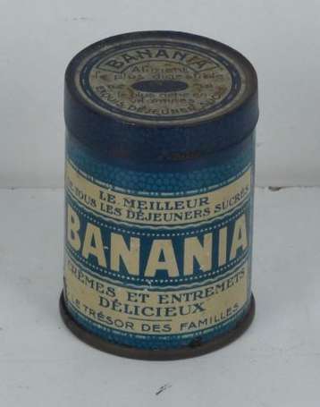 BANANIA : Boîte-échantillon bilingue en tôle 