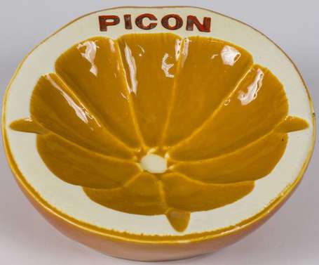 PICON : Cendrier en forme de demie-orange. 