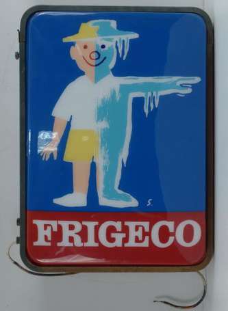 FRIGECO : Enseigne lumineuse double-face, 