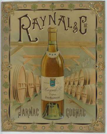 COGNAC RAYNAL & Cie à Jarnac : Tôle lithographiée 