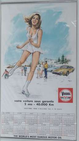 VEEDOL : Calendrier pour l'année 1968, illustré 