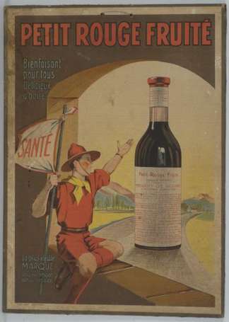 PETIT ROUGE FRUITE : Panonceau lithographié 