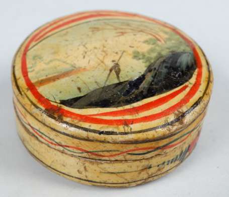 Bergamote ronde à décor animé - Boîte constituée 
